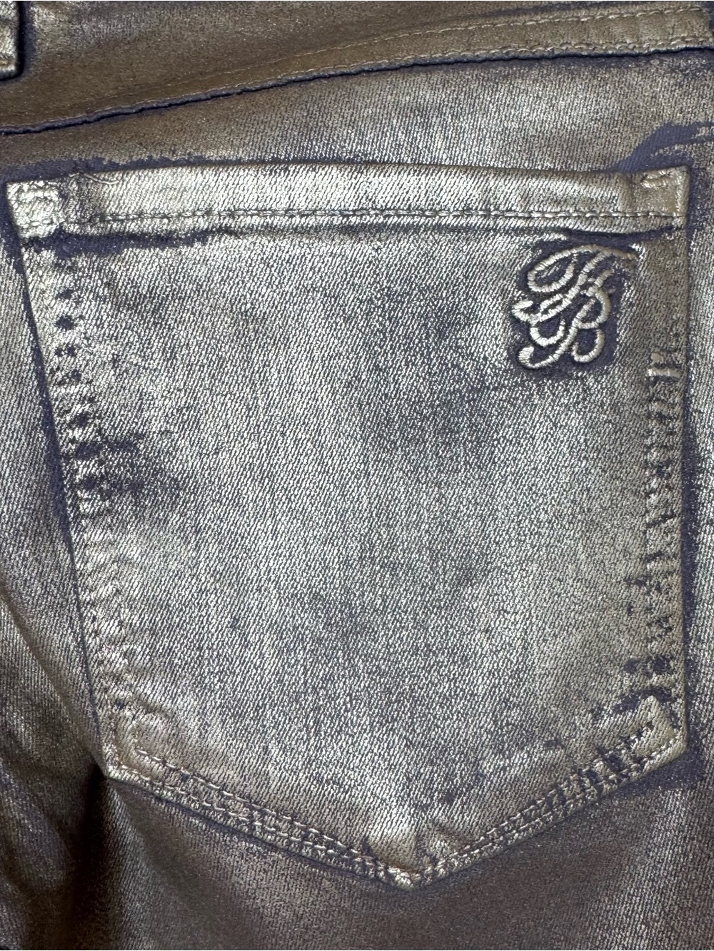 Frankie B Gold Wax Skinny Jeans - Picture 9 of 16